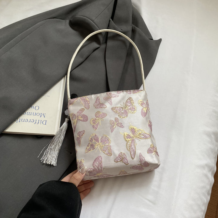 Damen Umhängetasche mit buntem Schmetterlingsdesign Nord Taschen