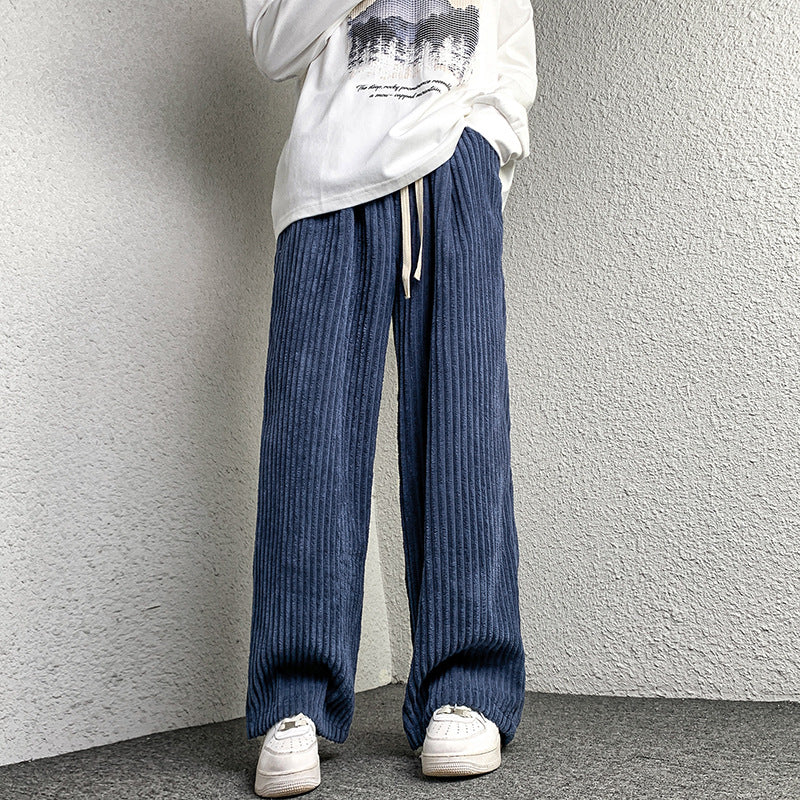 Damen Extraweite Cordhose mit Kordelzug, Rippenstruktur und weitem Bein Nord Taschen