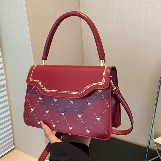 Damen elegante Umhängetasche mit stilvollem Steppmuster Nord Taschen