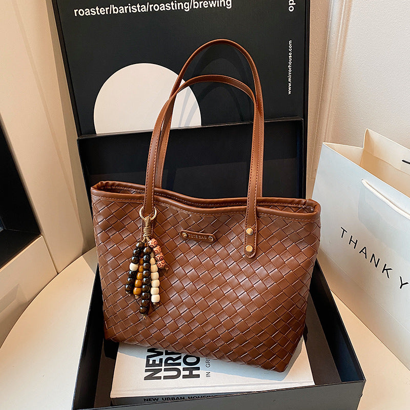 Damen elegante geflochtene Tote Bag Nord Taschen