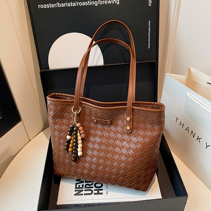 Damen elegante geflochtene Tote Bag Nord Taschen