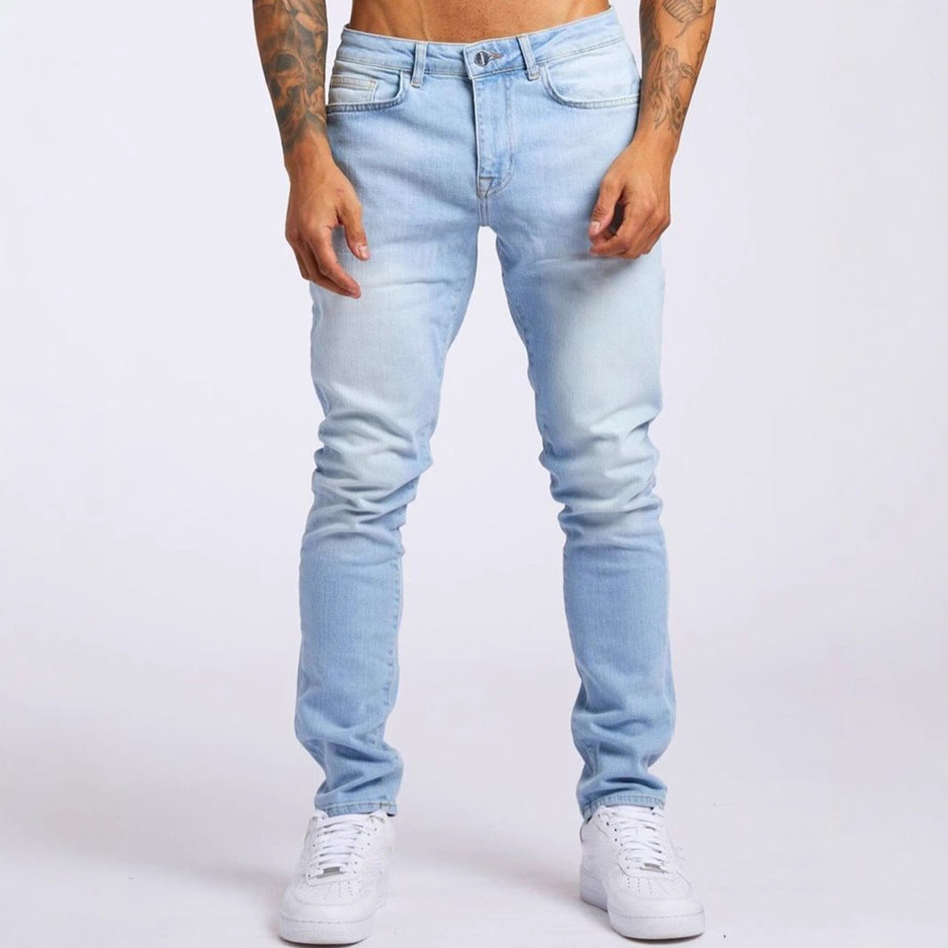 Herren Slim-Fit Jeans mit elastischem Komfortbund und modernen Details