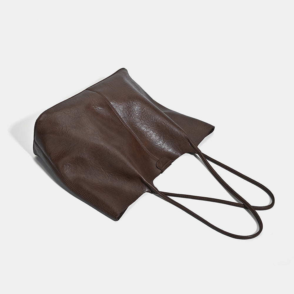 Damen Shopper-Tasche mit feiner strukturierter Oberfläche und edlen Lederakzenten Nord Taschen