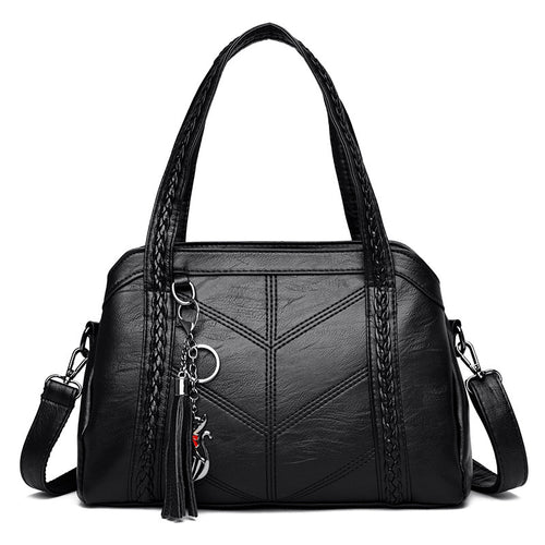 Damen stilvolle Handtasche mit strukturiertem Obermaterial Nord Taschen