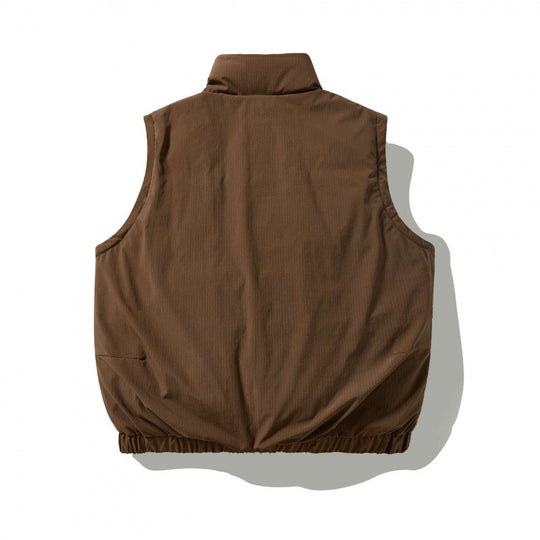 Herren Wattierte Outdoor‑Weste mit hohem Stehkragen, elastischem Saum und großen Klappentaschen Nord Taschen