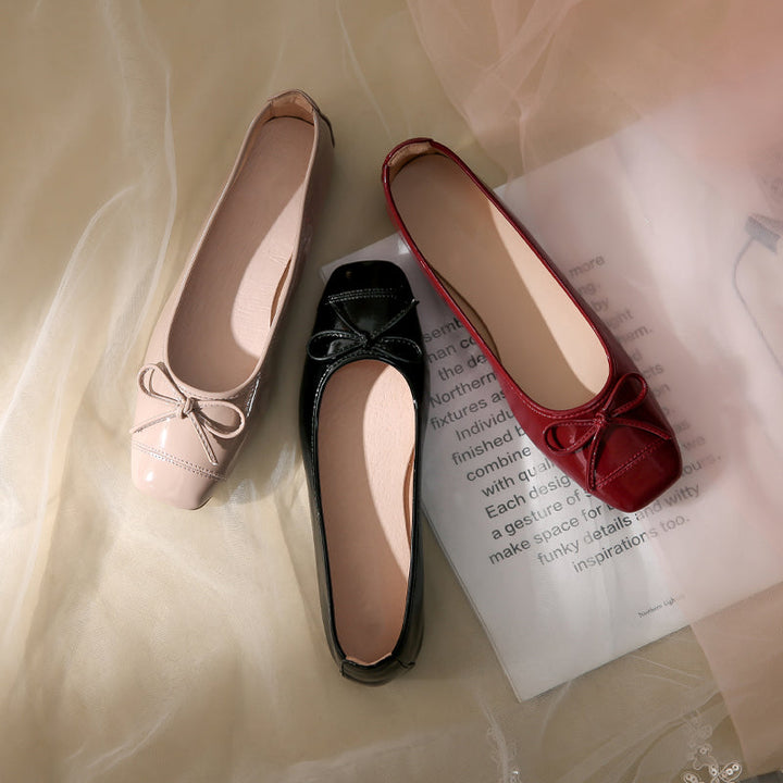 Damen Ballerinas mit zartem Schleifendetail und weichem Innenfutter