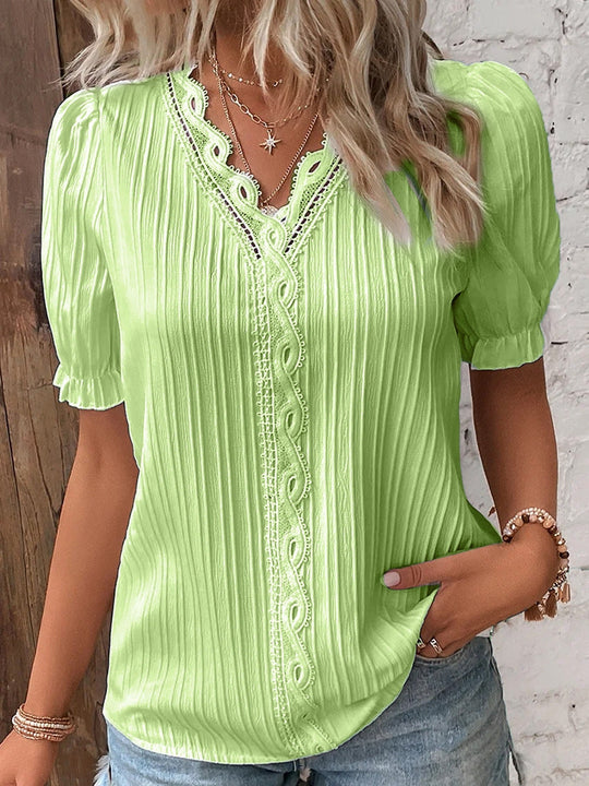 Damen Bluse mit raffiniertem Rüschendetail