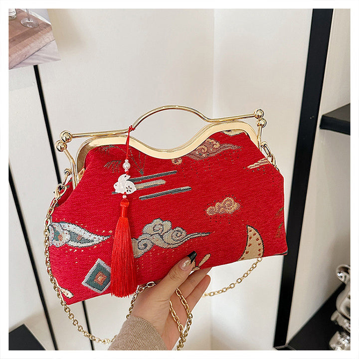 Damen elegante Umhängetasche im nostalgischen Design Nord Taschen