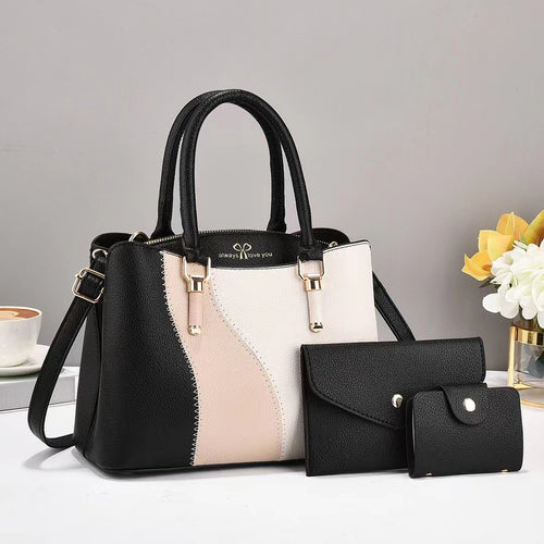Damen elegante Handtasche mit abnehmbaren Fächern Nord Taschen
