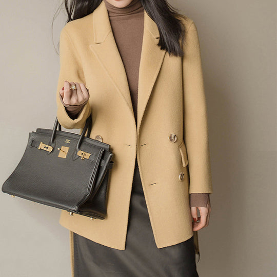 Damen Eleganter Wollblazer mit doppelter Knopfleiste Nord Taschen