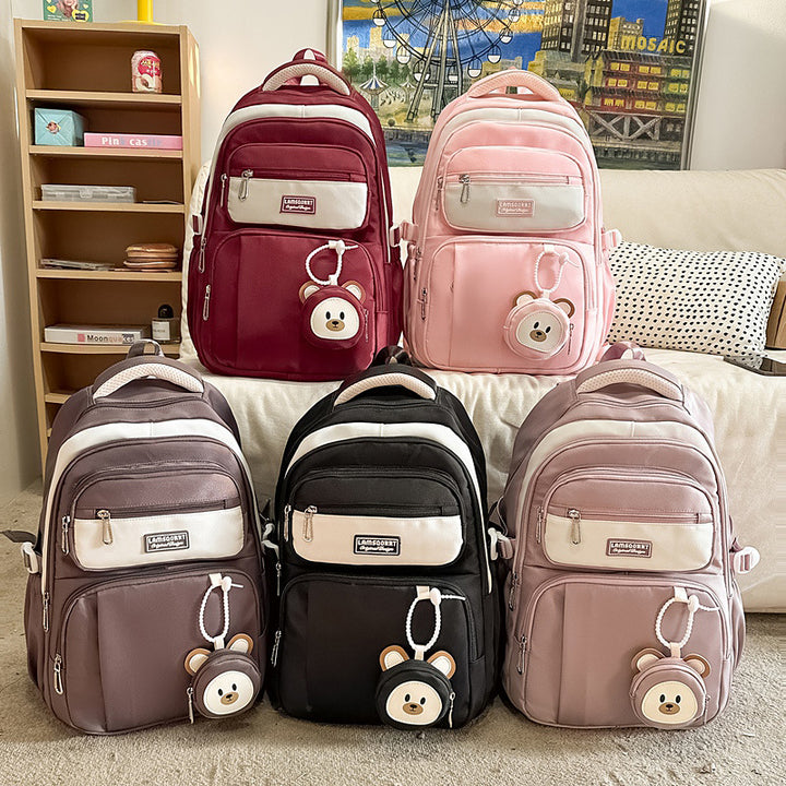 Damen Freizeit-Rucksack mit ergonomischem Design und charmantem Plüschanhänger Nord Taschen