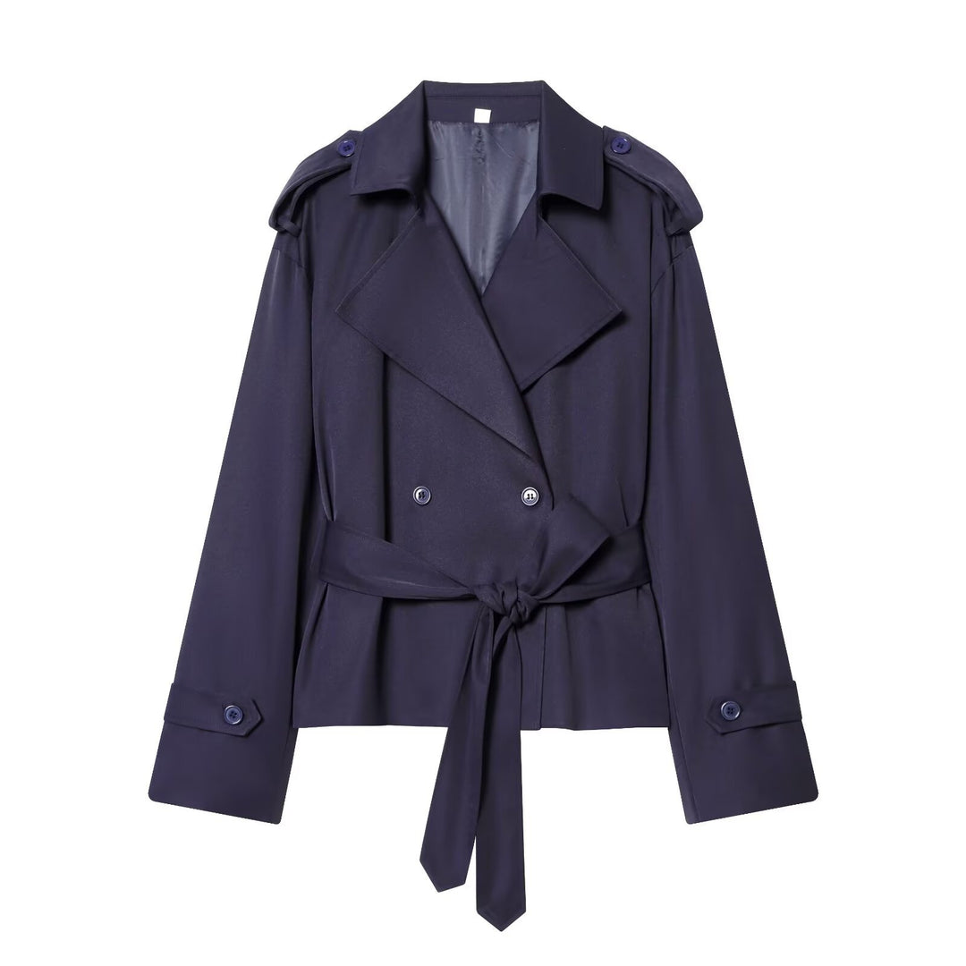 Damen Leichte wattierte Windjacke mit Stehkragen und Polka‑Dot‑Print Nord Taschen