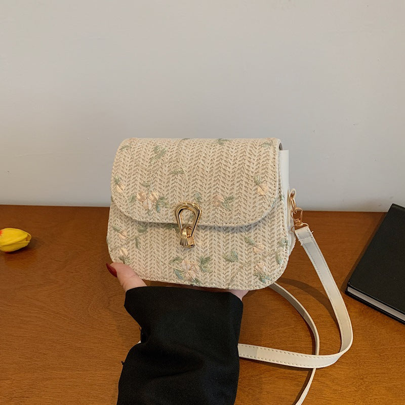 Damen elegante Umhängetasche mit floralen Akzenten Nord Taschen