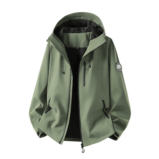 Herren Wasserdichte Softshell-Jacke mit Kapuze und atmungsaktiver Membran Nord Taschen