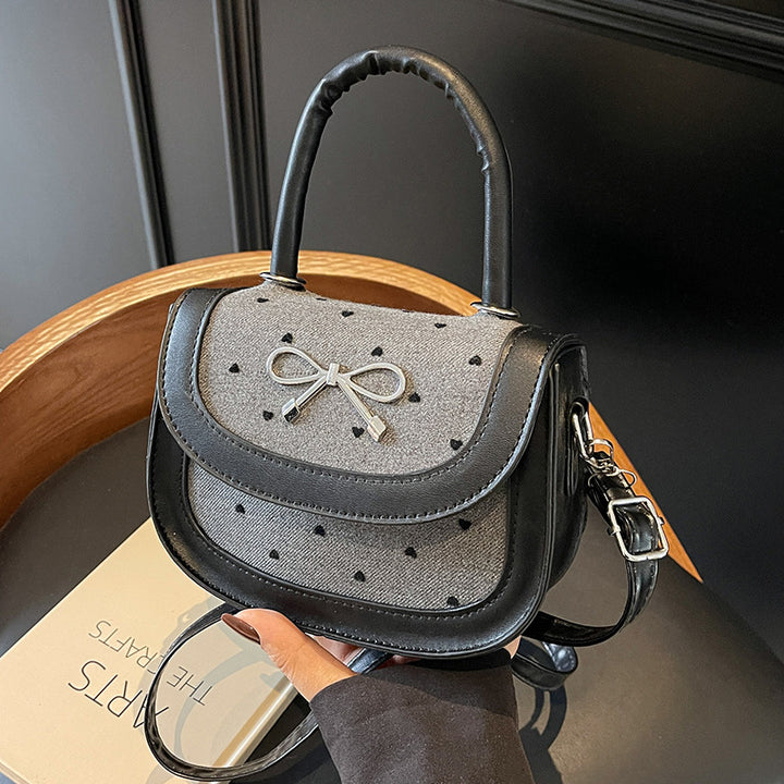 Damen modische Handtasche mit verspieltem Punktedesign und praktischen Fächern Nord Taschen