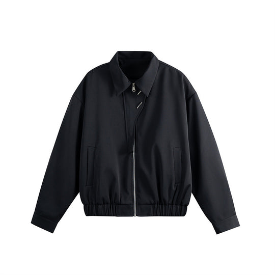 Unisex Leichter Blouson mit Umlegekragen, verdecktem Reißverschluss und elastischem Saum Nord Taschen