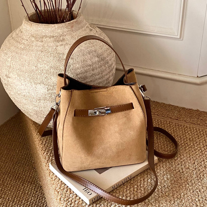 Damen elegante Veloursleder Tote Bag Nord Taschen