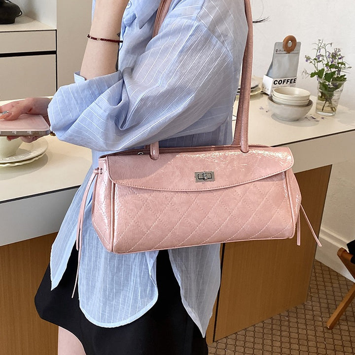 Damen elegante Schultertasche mit strukturiertem Kunstleder Nord Taschen