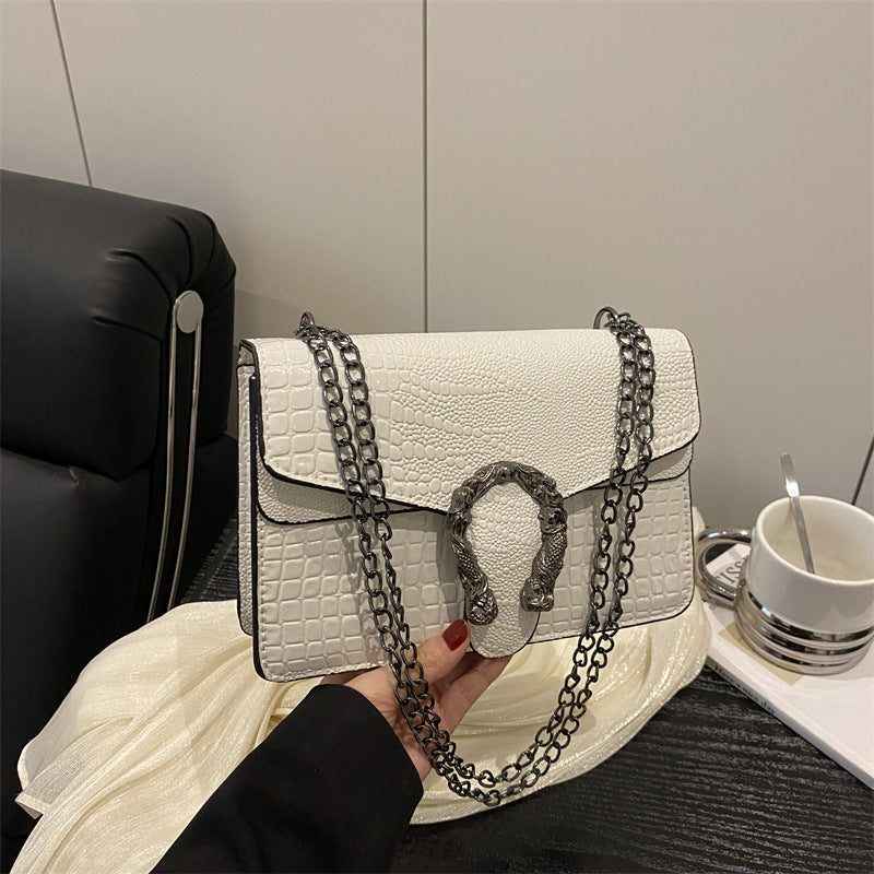 Damen elegante Handtasche mit stilvollem Schlangenverschluss Nord Taschen