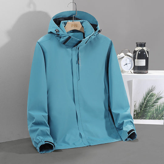 Herren Leichte Softshell-Kapuzenjacke mit verdecktem Reißverschluss und winddichter Membran Nord Taschen