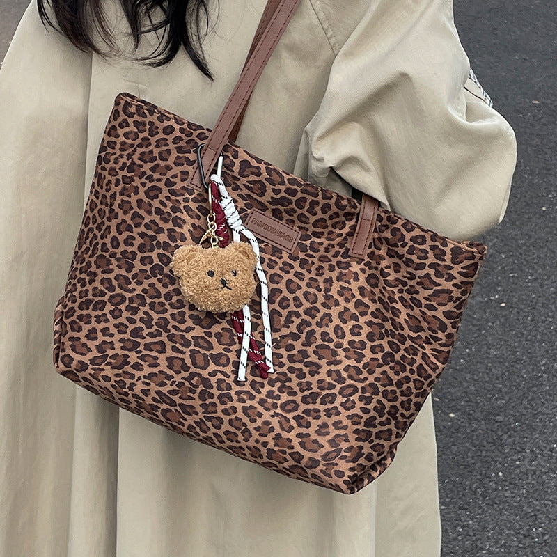 Damen modische Tragetasche mit elegantem Leopardenmuster Nord Taschen