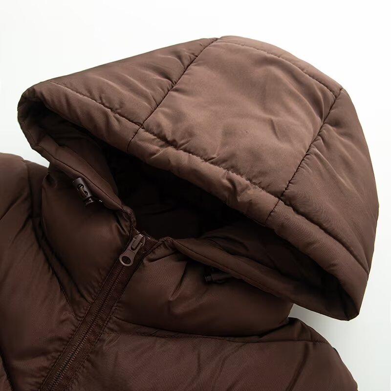 Damen Hybrid-Steppjacke mit Wattierung, Kapuze und elastischen Ärmel-Einsätzen Nord Taschen