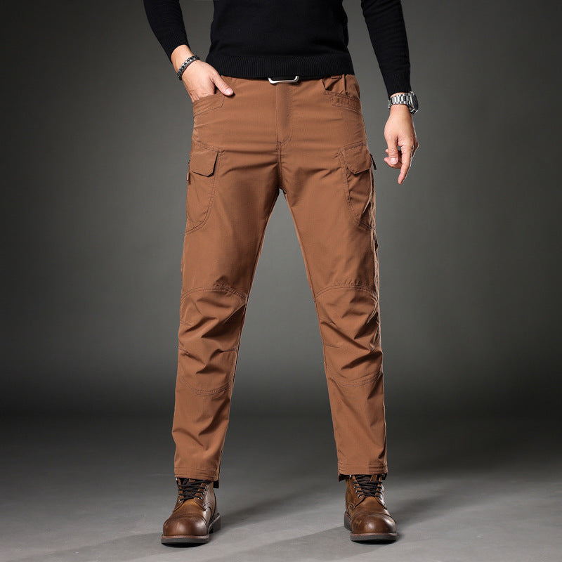 Herren Trekking‑Cargohose mit Knieverstärkung, multifunktionalen Taschen und geradem Schnitt Nord Taschen