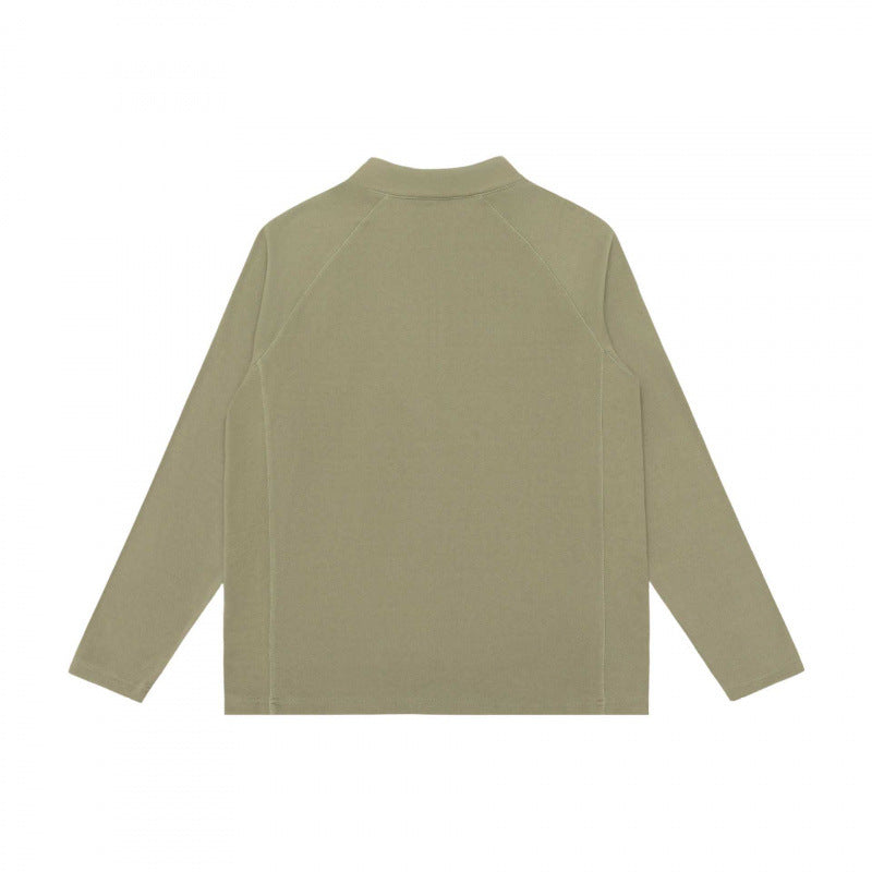 Unisex Leichtes Oversize-Halbzip-Sweatshirt mit Raglanärmeln und Stehkragen Nord Taschen