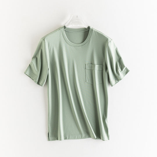 Herren Kurzärmeliges Pocket-T-Shirt aus feinem Modal-Jersey Regular Fit Nord Taschen