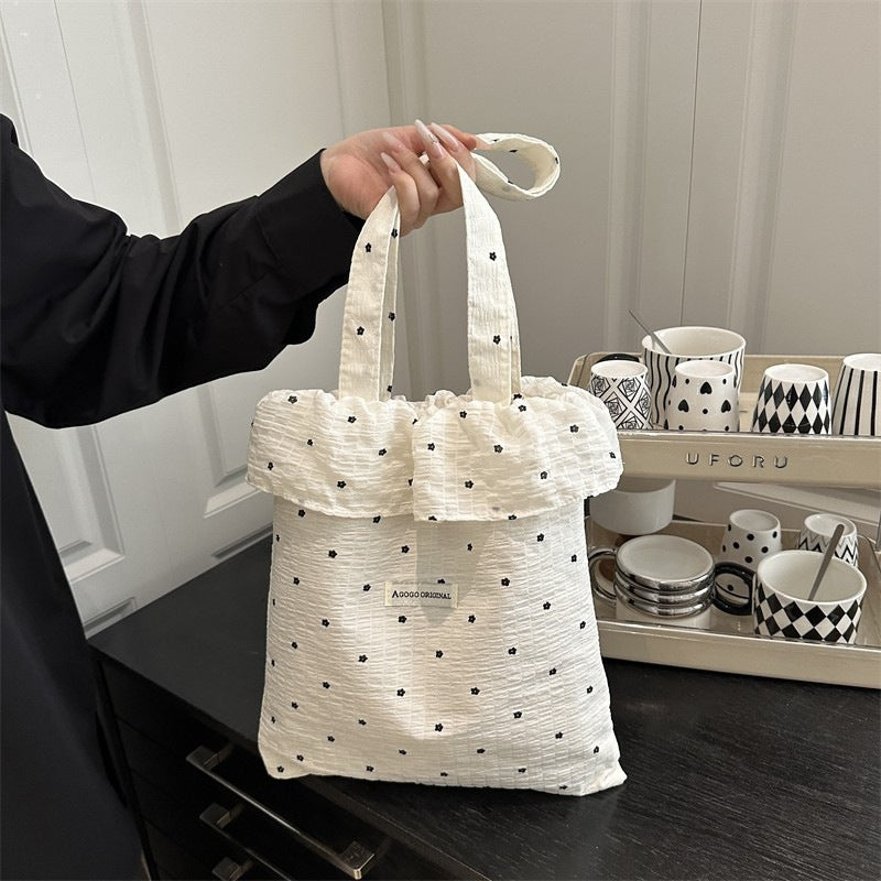 Damen Stofftasche mit Rüschendetail Nord Taschen