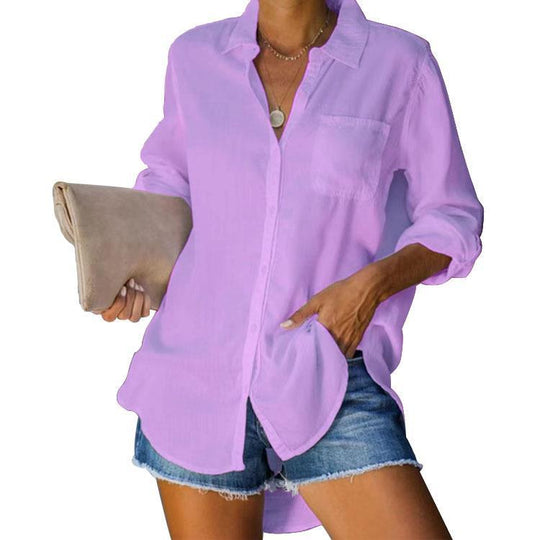 Damen lässige Hemdbluse