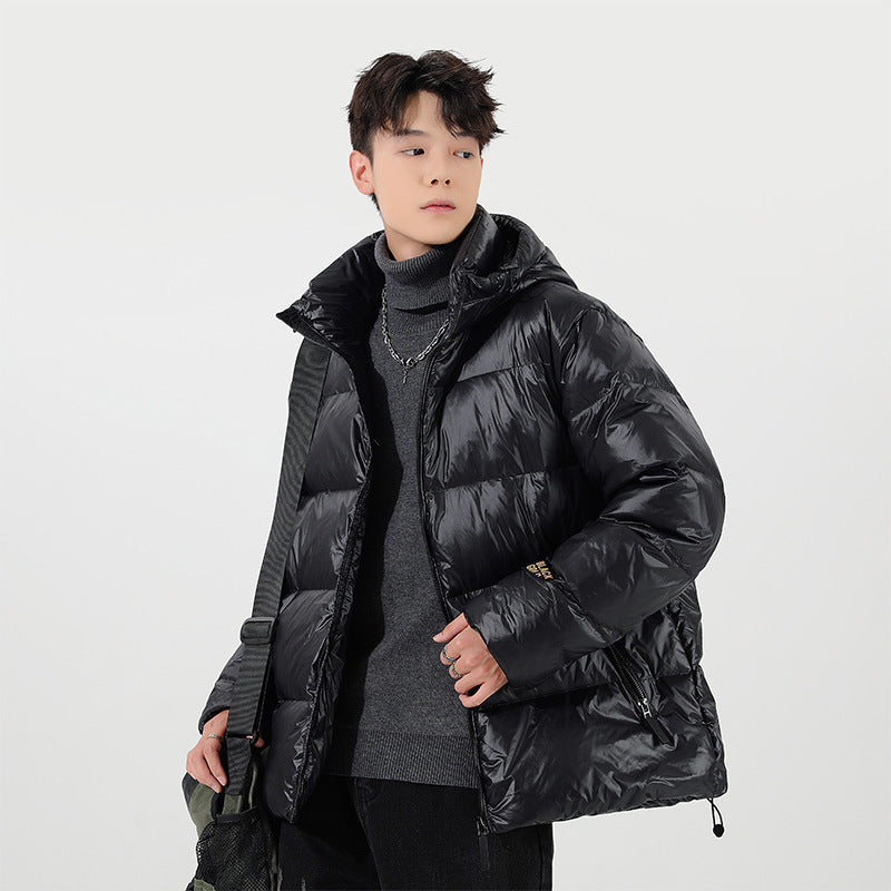 Unisex Wattierte Kapuzenjacke mit Thermo-Isolierung und verstellbarem Saum Nord Taschen