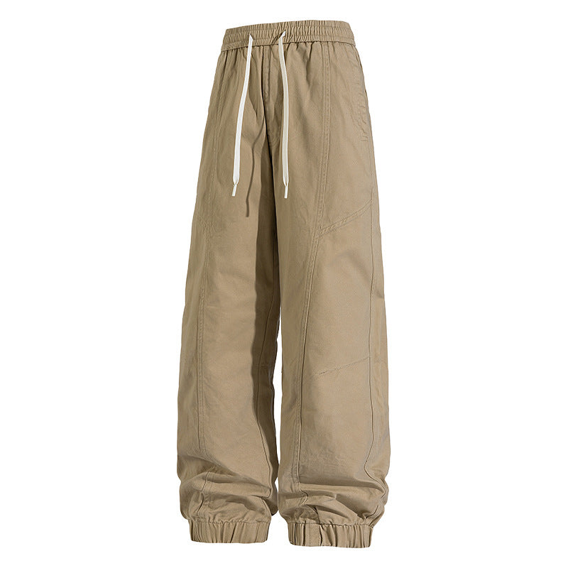 Herren Oversized Utility-Jogginghose aus robustem Baumwollmix mit Kordelbund, seitlichen Cargo‑Taschen & gerippten Bündchen Nord Taschen