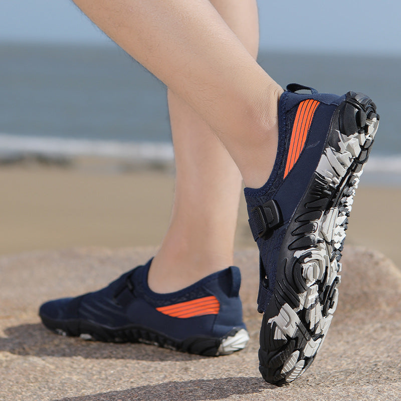 Damen Sportliche Aquafitness-Schuhe mit verstellbarem Gurt und rutschfester Sohle