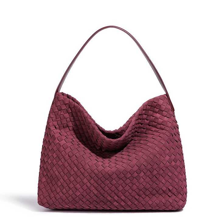 Damen Handtasche im modernen Flechtstil mit weichem Griff Nord Taschen