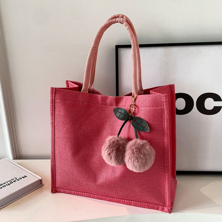Damen Jute-Shopper-Tasche mit stilvollem Design Nord Taschen