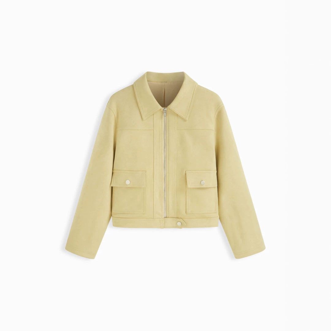 Damen Modische Short-Jacke Nord Taschen