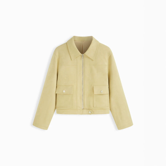 Damen Modische Short-Jacke Nord Taschen