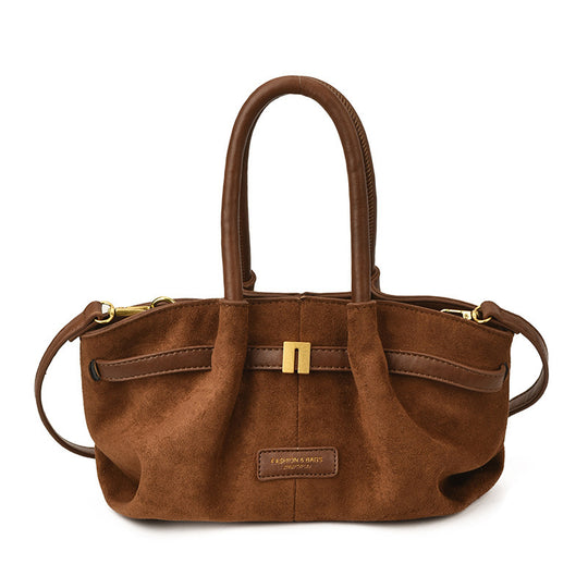 Damen trendige Hobo-Bag aus hochwertigem Wildleder Nord Taschen