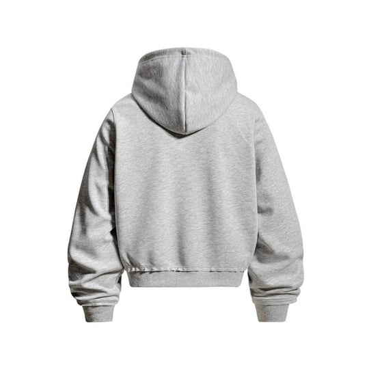 Damen Kapuzen-Sweatjacke mit dekorischer Frogging-Stickerei und durchgehendem Reißverschluss Nord Taschen