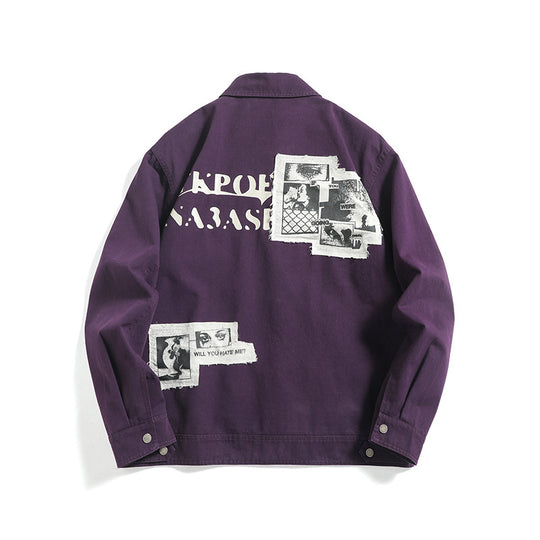 Unisex Kurzblouson im Workwear-Look mit diagonaler Reißverschluss-Brusttasche Nord Taschen