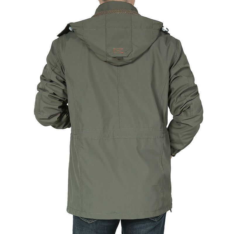 Herren gefütterte Winterjacke Nord Taschen