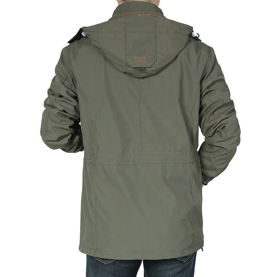 Herren gefütterte Winterjacke Nord Taschen