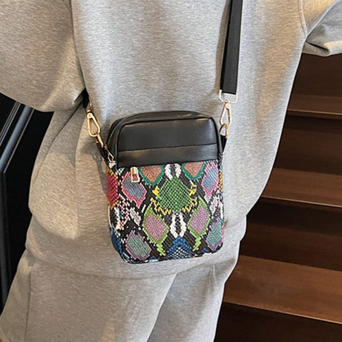 Damen Umhängetasche mit elegantem Leopardenmuster und praktischem Innenraum Nord Taschen