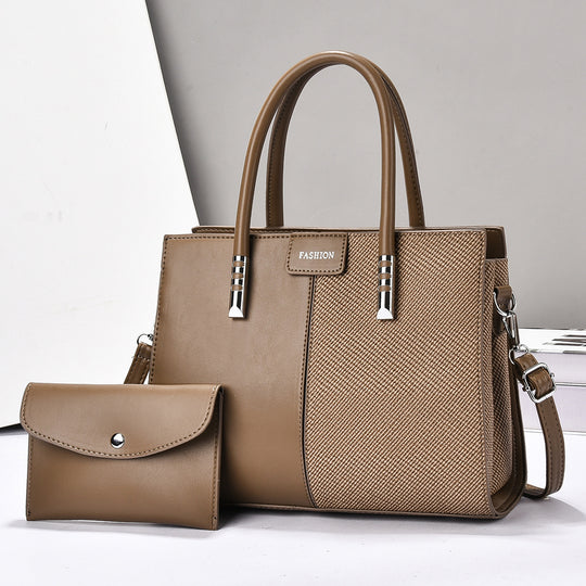 Damen elegante Handtasche mit strukturierter Oberfläche und abnehmbarem Portemonnaie Nord Taschen