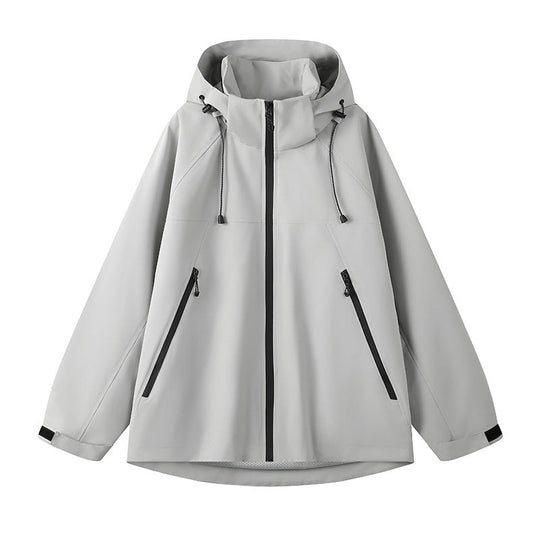 Damen technische Outdoor-Jacke mit verstellbarer Kapuze und funktionalen Reißverschlusstaschen Nord Taschen