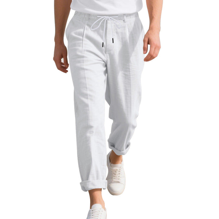 Herren leichte, atmungsaktive Strandhose mit verstellbarem Kordelzug und praktischen seitlichen Taschen