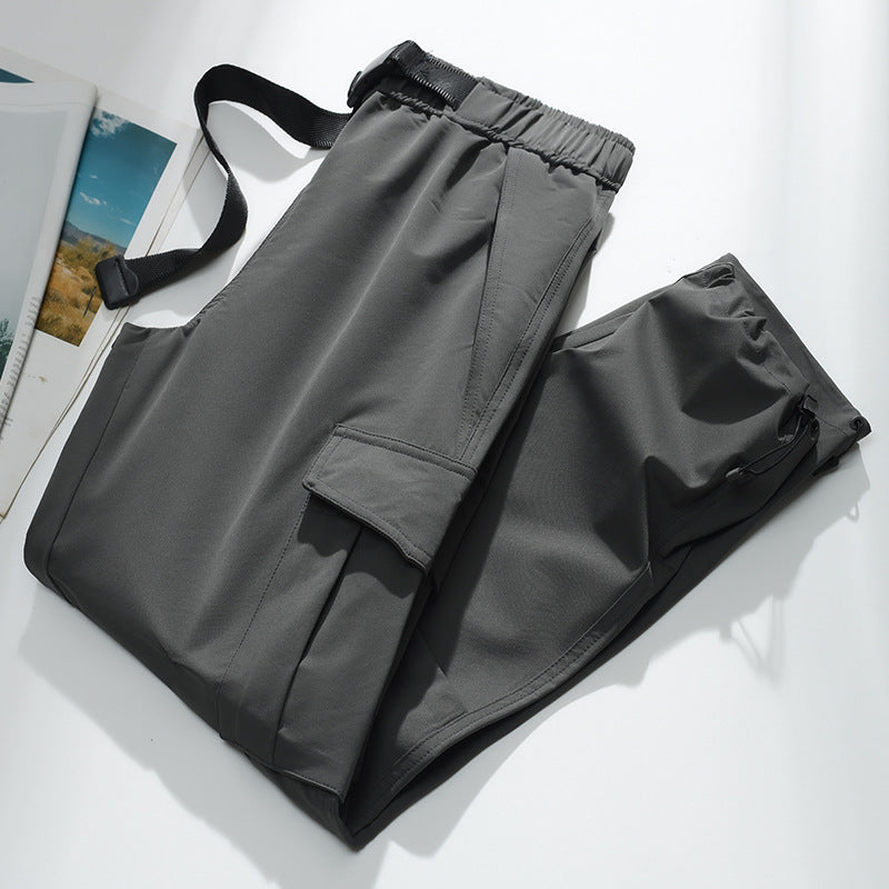 Herren Cargo-Jogginghose mit elastischem Bund, Kordelzug, verstellbarem Beinabschluss und aufgesetzten Taschen Nord Taschen