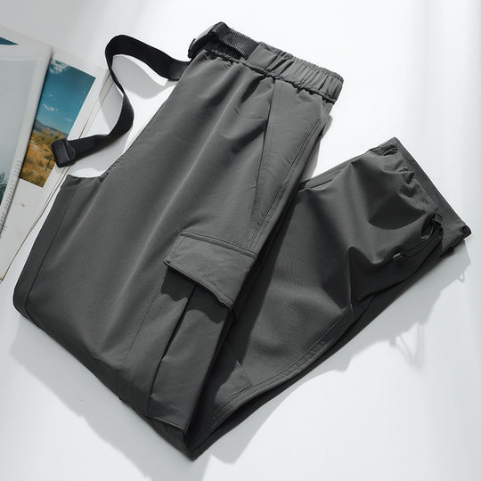 Herren Cargo-Jogginghose mit elastischem Bund, Kordelzug, verstellbarem Beinabschluss und aufgesetzten Taschen Nord Taschen