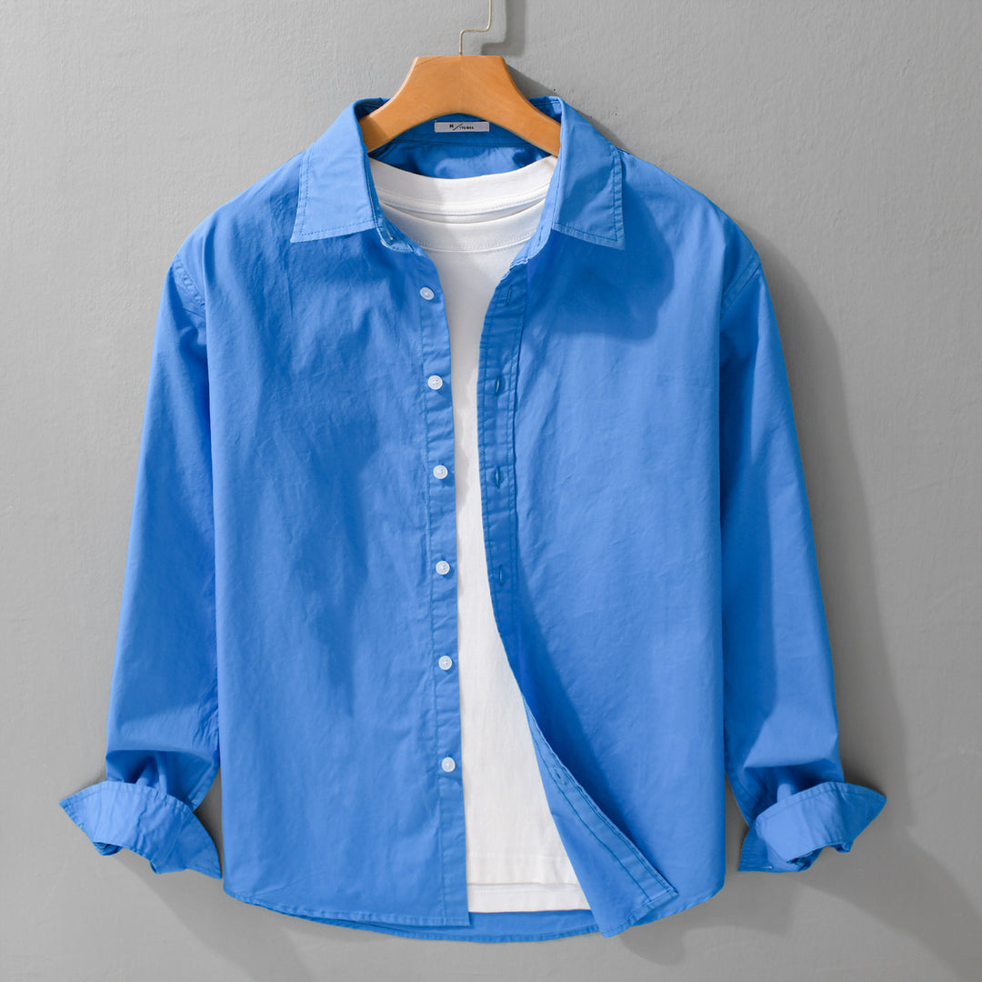 Herren Lässiges Layering-Hemd mit integriertem T-Shirt-Einsatz Nord Taschen
